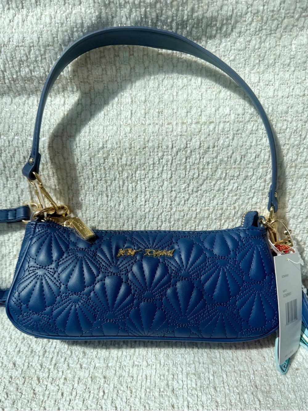Betsey Johnson XOMINNY Shell Yeah Shoulder Bag Sardine Necklace Set Coastal NWT - Picture 7 of 16